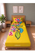 Hand Painted Rayon Bedsheet Set Single Size